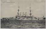 VERKAUFT !!!   AK Deutsches Kriegsschiff SM Linienschiff Schlesien Kaiserliche Marine 1910