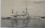 VERKAUFT !!!   AK Deutsches Kriegsschiff SM Linienschiff Kaiser Wilhelm II. Kaiserliche Marine 1909