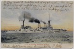 AK Deutsches Kriegsschiff SMS Kurfürst Friedrich Wilhelm Kaiserliche Marine 1908