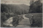 AK Frankenberg in Sachsen Partie im Lützeltal mit Brücke 1918