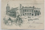AK Gruss aus Köln Rathaus und Gürzenich 1898