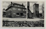 AK Niederbrechen am Taunus Ortsansicht Gasthaus zur Eintracht Ringmauer-Turm 1955