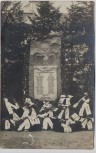 AK Foto Molbitz mit Döhlen Kriegerdenkmal mit Kränzen bei Neustadt an der Orla 1920 RAR