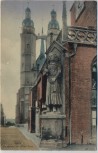 AK Halle an der Saale Roland am rotem Turm 1909