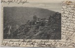 AK Gruss aus dem Bodetal Rosstrappfelsen bei Thale 1903
