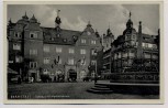 AK Darmstadt Rathaus mit Marktbrunnen Autos 1935