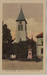 AK Kehl am Rhein Evang. Kirche mit Kriegerdenkmal 1920