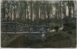 AK Essen Partie im Krupp'schen Wald mit Holzbrücke 1908