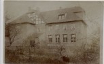 VERKAUFT !!!  AK Foto Rositz in Thüringen Hausansicht mit Menschen 1917 RAR