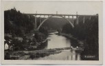 AK Foto Bechyně Bechin Ortsansicht mit Brücke Tschechien 1931