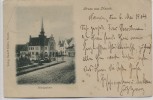 AK Gruss aus Nauen Königsplatz 1904