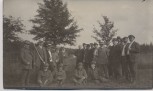 AK Foto Neudorf Sehmatal Scheibenschießen auf der Siebensäure Gruppenfoto 1912 RAR