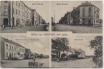 VERKAUFT !!!   AK Mehrbild Gruss aus Lindenthal bei Leipzig Bahnhofstraße Waldstraße Hauptstraße 1918 RAR