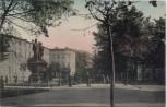 AK Sorau Żary Promenade mit 2 Kaiserdenkmal Neumark / Ostbrandenburg Polen 1910