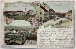 AK Litho Gruss aus Eichendorf Espat Marktplatz Pfarrhaus 1900