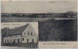 AK Gruß aus Röcknitz Totalansicht und Geschäftshaus bei Thallwitz 1919