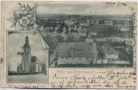 VERKAUFT !!!   AK Gruss aus Pretzschendorf Ortsansicht mit Kirche bei Klingenberg Sachsen 1900