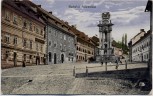 AK Banská Štiavnica Schemnitz Schebnitz Dreifaltigkeitsplatz Slowakei 1921 RAR
