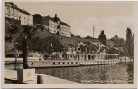 AK Foto Meersburg am Bodensee Reichsfinanzschule mit Dampfer Oesterreich 1935