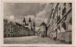 AK Foto Telč Teltsch Marktplatz Mähren Tschechien 1940