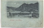 AK Gruss von Ems Bad Ems Mondschein 1898