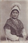 AK Paysanne Normande Ancienne Coiffe Frau in Tracht Frankreich 1908