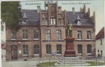 AK Neuhaldensleben Postamt und Kaiser Wilhelm Denkmal Haldensleben 1914 RAR