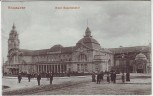 AK Wiesbaden Neuer Hauptbahnhof mit Menschen 1909