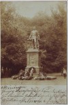 VERKAUFT !!!   AK Foto Meiningen Herzog Bernhard Erich Freund Denkmal mit Kränzen Menschen 1904