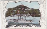 AK Gruss vom Süllberg Blankenese Schönster Elbaussichtspunkt mit Schiff Hamburg 1902