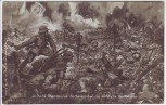 Künstler-AK Deutsche Sturmtruppen durchschneiden das feindliche Drahtverhau Soldaten 1. WK Illustrierte Zeitung Leipzig 1917