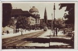 AK Foto Posen Poznań An der Paulikirche Straßenansicht Feldpost Polen 1940