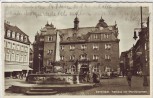 AK Foto Darmstadt Rathaus mit Marktbrunnen Ratskeller Menschen Feldpost 1941