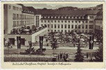 AK Radiumbad Oberschlema Kurhotel Terrasse und Kaffeegarten Fahnen Bad Schlema 1940