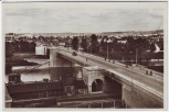 VERKAUFT !!!   AK Foto Regensburg Adolf-Hitler-Brücke mit Schottenheimsiedlung Bahngleis 1940
