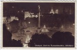 AK Foto Stuttgart Stadt der Auslandsdeutschen Schloßplatz bei Nacht Feldpost 1940