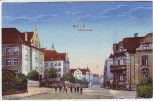 AK Hof (Saale) Schillerstraße mit Kindern Feldpost 1916