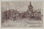 Künstler-AK Betheniville Kirchbachplatz 1.WK Feldpost Frankreich 1915