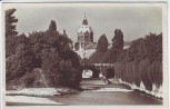 AK Foto München Isar mit Blick auf die Lukaskirche 1930