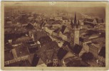 AK Straubing Ortsansicht mit Stadtturm 1930