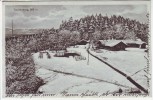 VERKAUFT !!!  AK Taubenberg im Winter 895 m bei Warngau Oberbayern 1925