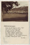 AK Unterammergau Ortsansicht mit Gedicht Fritz Müller 1938 RAR
