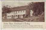 VERKAUFT !!!   AK Grünbach (Bockhorn) Schneiderei Anton Auer bei Erding 1931 RAR