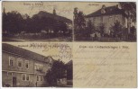 VERKAUFT !!!   AK Gruss aus Großenbehringen Apotheke Gasthaus Kirche bei Behringen (Hörselberg-Hainich) Thüringen 1920