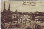 AK Dresden Postplatz mit Sophienkirche Frauenkirche 1907