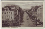 AK Landau in der Pfalz Ostbahnstrasse mit Hotel Kronprinz Feldpost 1916