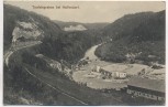 AK Teufelsgraben bei Helfendorf Aying mit Zug K.B. Bahnpost 1912