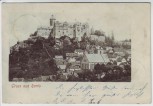 AK Gruss aus Ranis Ortsansicht mit Burg  1902