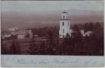 AK Foto Ortsansicht mit Kirche bei Orsa Dalarna Schweden 1904