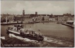 AK Foto Helsingborg Blick auf Hafen mit Schiff Schweden 1960